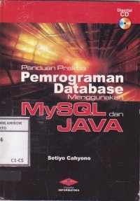 Image of Panduan praktis Pemrograman Database Menggunakan MySQL Java